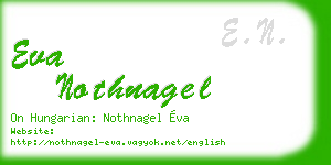 eva nothnagel business card